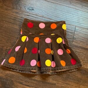 VINTAGE Gymboree polka dot pleated mini skirt 4T